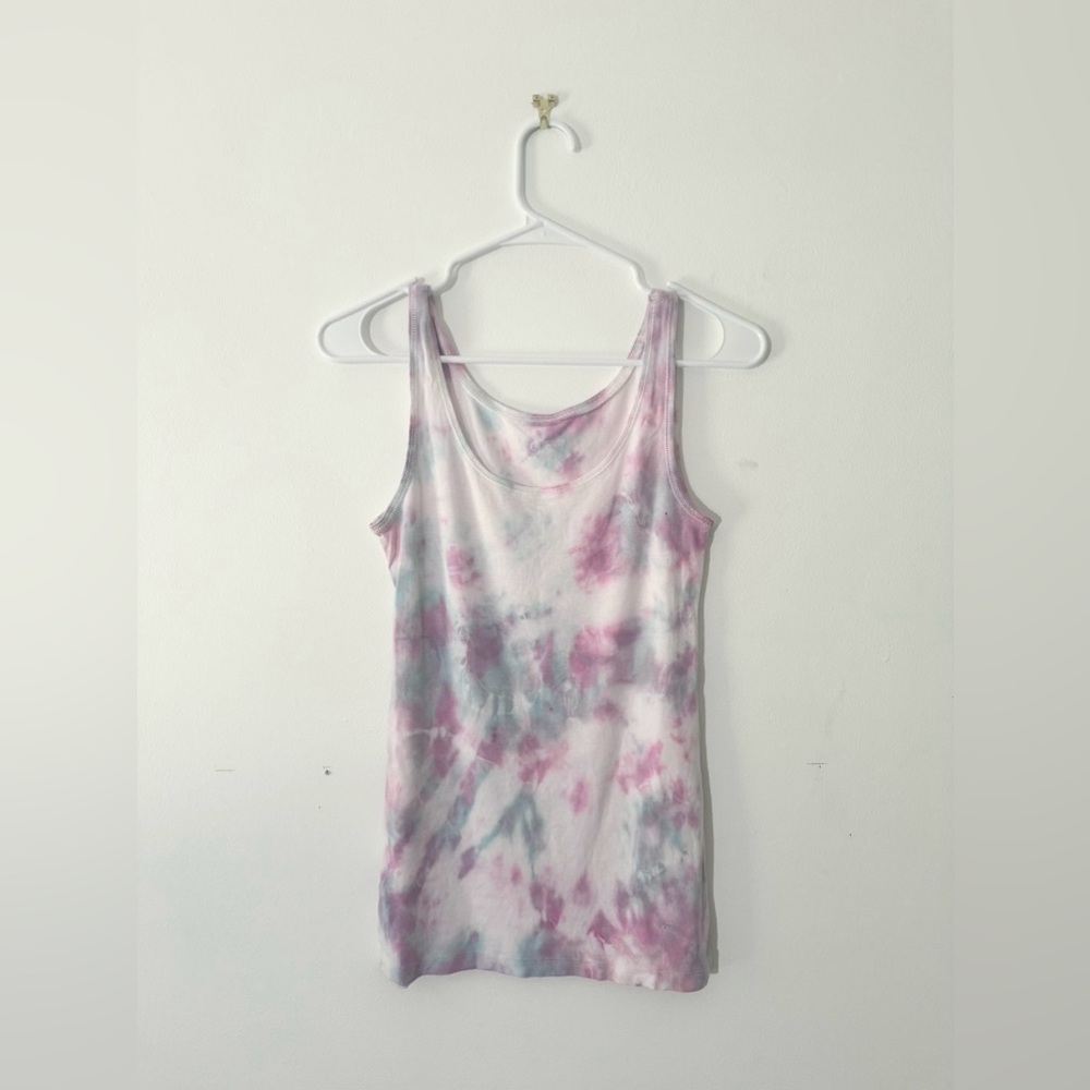 Loft Tie Dye Women's medium tank top purple, teal